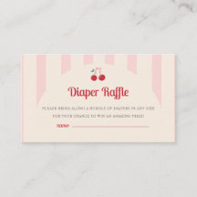 Coquette Cherry på Top Baby Shower Raffle