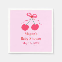 Coquette Cherry på Top Girl Baby Shower