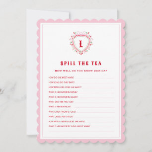 Coquette Cherry   Spill the Tea Möhippa Game Inbjudningar