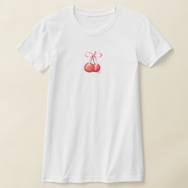 Coquette Cherry T Shirt (Laydown)