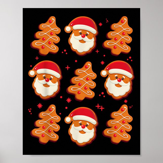 Coquette Christmas Tree Cake Santa Claus Nk Christ Poster (Framsidan)