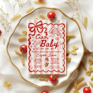 Coquette Ciao Baby Italienskt tema Inbjudningar