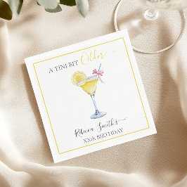 Coquette Citron Cocktail En Tini Bit Äldre Födelse Pappersservett