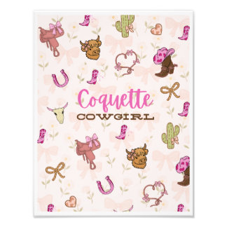Coquette Cowgirl Tryck