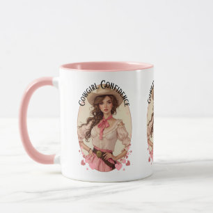 Coquette Cowgirl Westernare Mode Porträtt Mugg