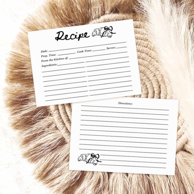 Coquette Croissant Recipe Card (Skapare uppladdad)