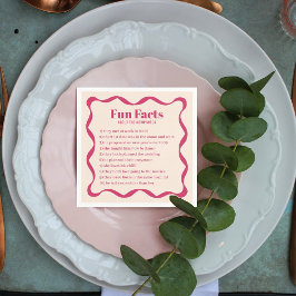 Coquette Curvy Ribbon Retro Bröllop Pappersservett