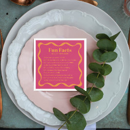 Coquette Curvy Ribbon Retro Bröllop Pappersservett