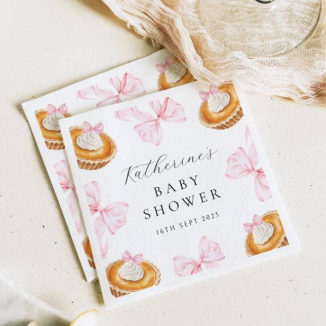 Coquette Cutie Paj Baby Shower Pappersservett (Skapare uppladdad)