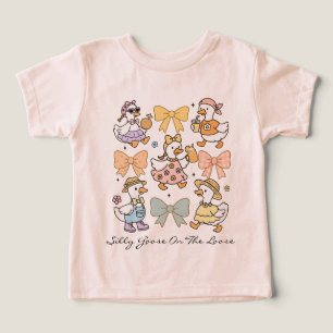 Coquette Dumma Gås På Löpande Band Anpassad Text T Shirt