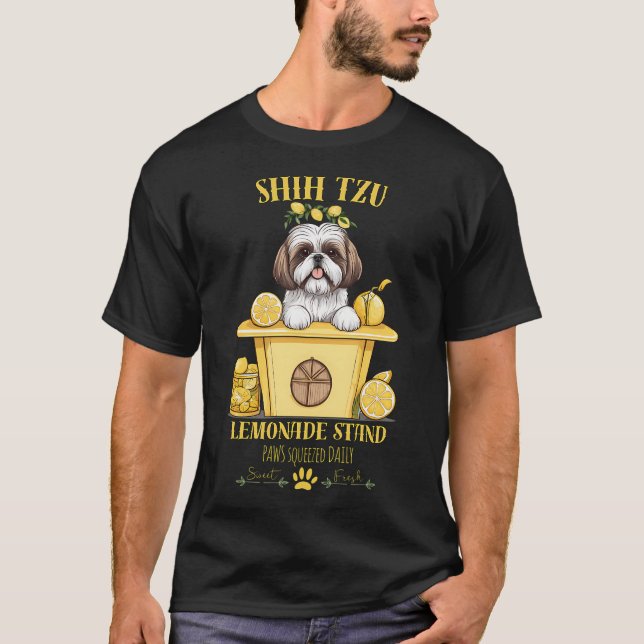 Coquette estetisk hund Lemonadstånd paws squeeze T Shirt (Framsida)
