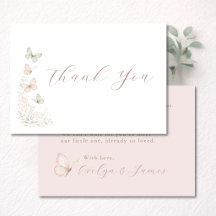 Coquette Fjäril Kyssar Baby Shower