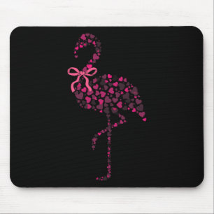 Coquette Flamingo Hjärtat Söt Rosa Alla Hjärtans D Musmatta