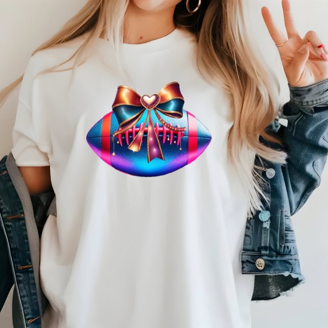 Coquette Football Boll Turcos Shiny Football Morsa T Shirt (Skapare uppladdad)