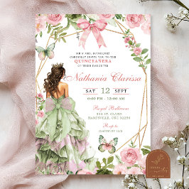 Coquette Förtrollad Skog Sage Blush Rosa Quincean Inbjudningar