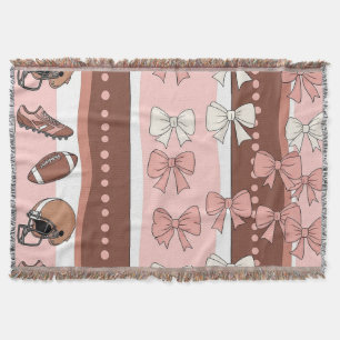 Coquette fotboll bågar leopardmönster (7) filt