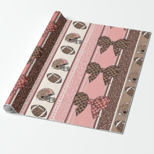 Coquette Fotboll Bow Leopard Mönster (2) Presentpapper