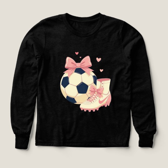 Coquette Fotbollsentusiast Tröja (Design framsida)