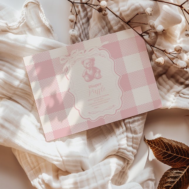 Coquette Gingham Fransk Teddy Ble-Diplomlott Tilläggskort (Skapare uppladdad)