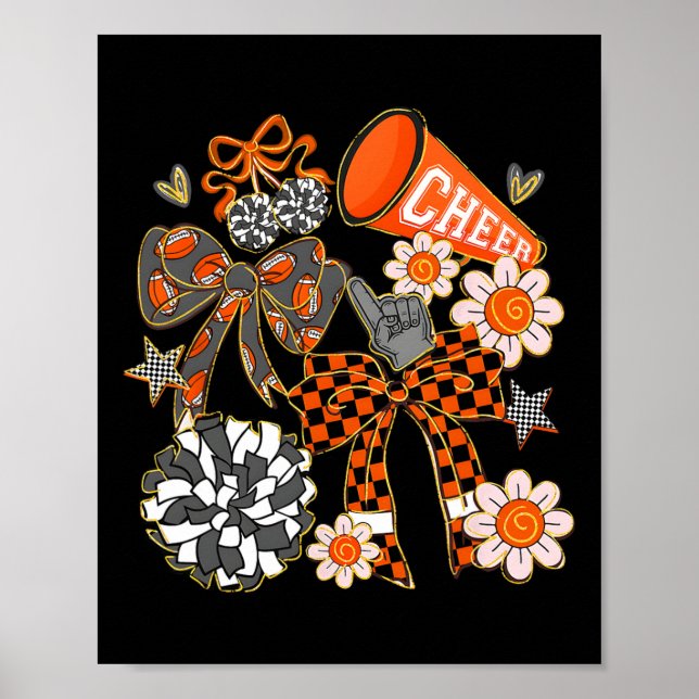 Coquette Glädjebåge Sport Cheerleader Cheerleading Poster (Framsidan)