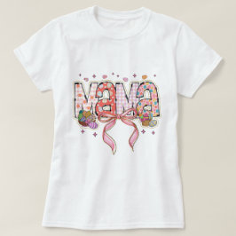 Coquette glitter Påsk Mamma T Shirt