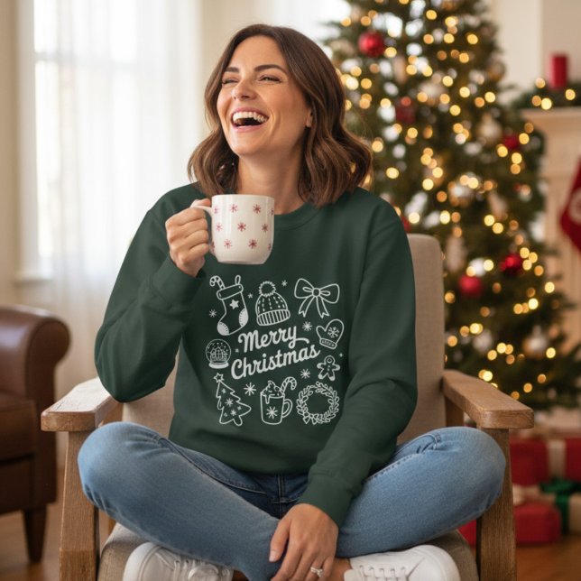 Coquette God Jul Klotter Trädslinga T Shirt (Skapare uppladdad)
