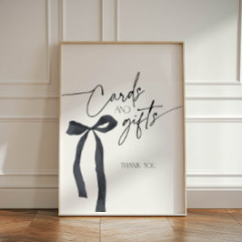 Coquette Gothic Black Bow-kort och -gåvor