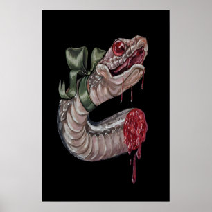 Coquette gotisk orm med båge - 5x7 tum till 8x10 poster