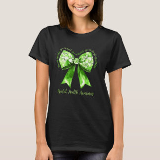 Coquette Grön Båge Stöd Warrior Psykisk Hälsa A T Shirt
