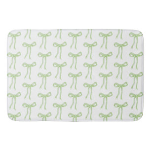 Coquette Grönt Bow Ribbon Girly Badrumsmatta