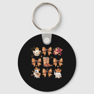 Coquette Halloween Pumpkin Bow Coquette Bow Coquet Nyckelring
