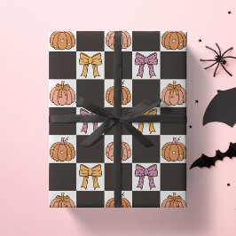 Coquette Halloweenfest Tjejaktig Pumpa Slöja Prepp Presentpapper