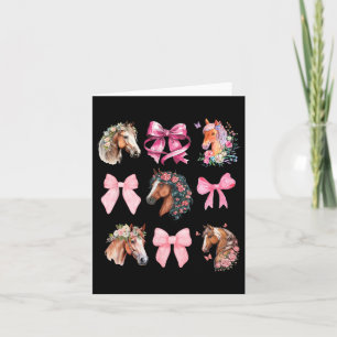 Coquette Häst Ridning Vilda Blommor Equestrian Häs Kort