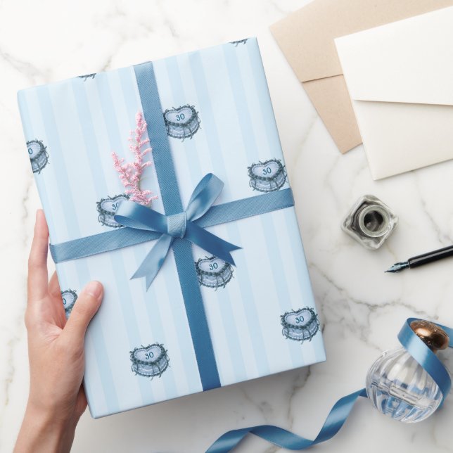 Coquette Heart Birthday Cake Presentpapper (Gifting)