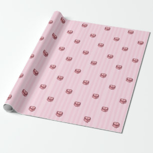 Coquette Heart Födelsedagstårta Presentpapper