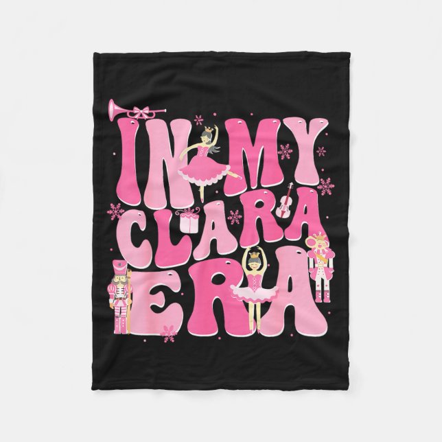 Coquette In My Clara Era Christmas Nutcracker Merr Fleecefilt (Framsidan)