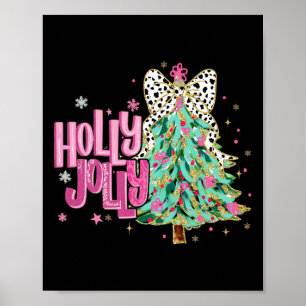 Coquette jul Colorful Holly och Jolly Jesus Poster