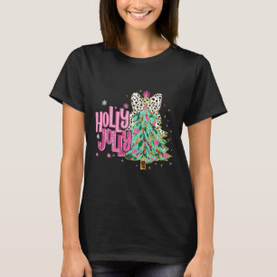 Coquette jul Colorful Holly och Jolly Jesus T Shirt