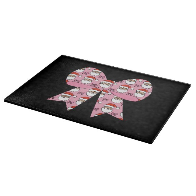 Coquette jul rosa rosett Santa vintage retro (Hörn)