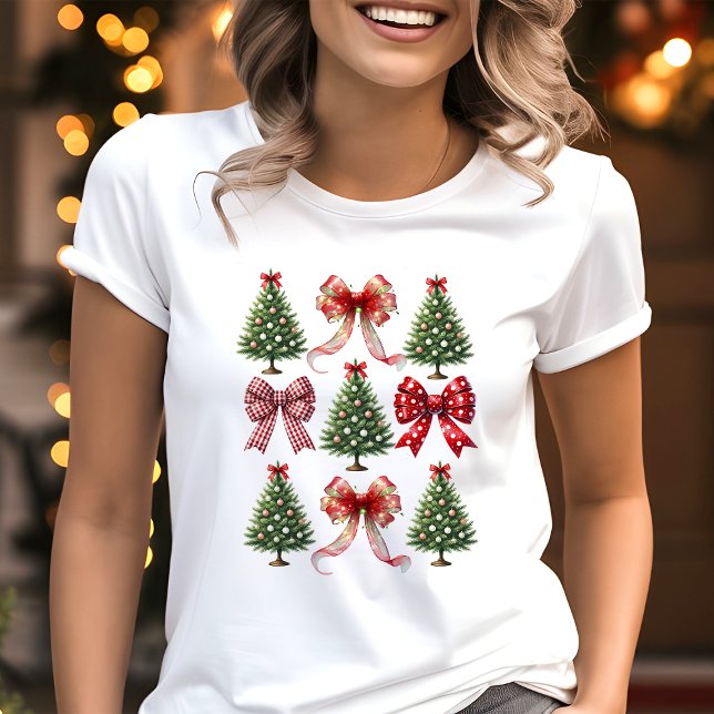 Coquette julbågar och träd t shirt (Skapare uppladdad)