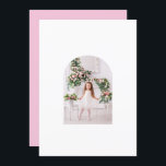 Coquette-julfamiljen Photo Rosa Grönt Doodle Julkort<br><div class="desc">Coquette-julfamiljen Photo Whimsical Rosa Grönt Doodle Helgdag-julkortet har ditt favoritfoto Används tillsammans med det koordinerande vellum ram av en vit coquette blommigt ram i rosa och grönt med rosa och personlig med din anpassningsbar och personlig med namn och med din . Obs! Köp vellum separat och lägg till i din...</div>