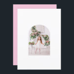 Coquette-julfamiljen Photo Rosa Grönt Doodle Julkort<br><div class="desc">Coquette-julfamiljen Photo Whimsical Rosa Grönt Doodle Helgdag-julkortet har ditt favoritfoto Används tillsammans med det koordinerande vellum ram av en vit coquette blommigt ram i rosa och grönt med rosa och personlig med din anpassningsbar och personlig med namn och med din . Obs! Köp vellum separat och lägg till i din...</div>