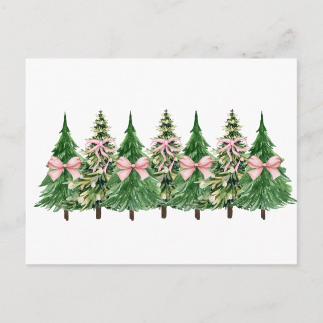 Coquette Julgran, Breast Cancer AwarenessCo Vykort (Framsida)