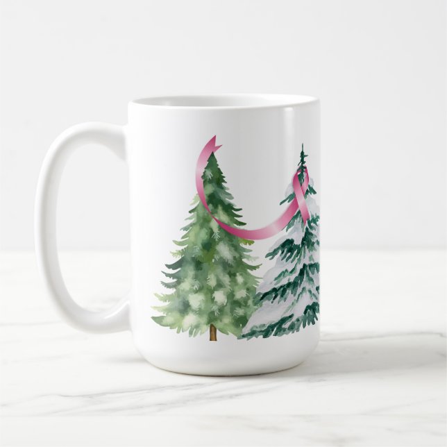 Coquette julgran, Bröstcancer medvetenhet Kaffemugg (Vänster)
