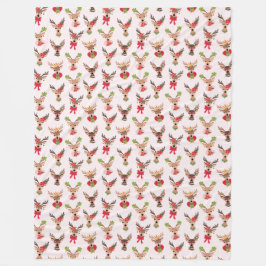 Coquette julklapp Reindeer Fleecefilt