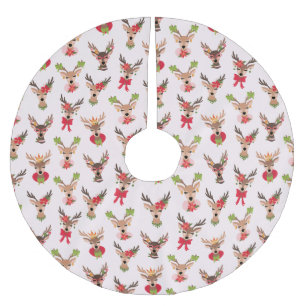 Coquette julklapp Reindeer Julgransmatta Borstad Polyester