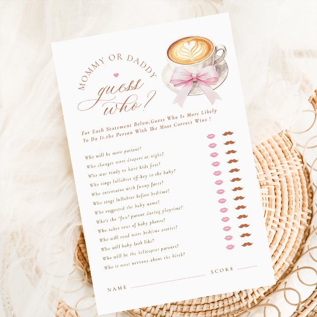 Coquette Kaffe Gissa Mamma eller Pappa Barnspel (Skapare uppladdad)