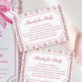 Coquette Kärlek Shack Baby Shower Bokar för Baby Tilläggskort