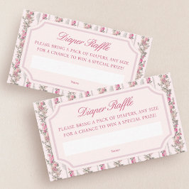 Coquette Kärlek Shack Baby Shower Raffle Tilläggskort