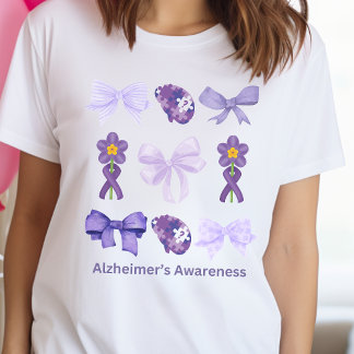 Coquette Kom ihåg Alzheimers demenssupport T Shirt
